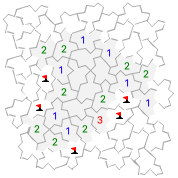 Mines "spectres" tiling